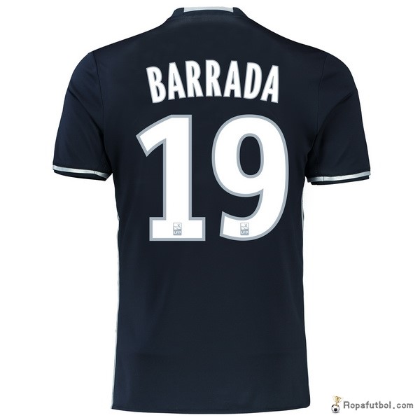 Camiseta Marsella Replica Segunda Ropa Barrada 2016/17 Negro